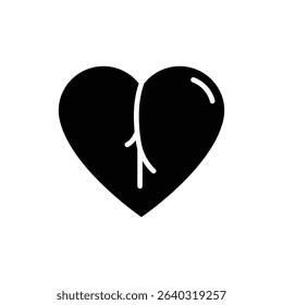 Heart Shape with Visible Left and Right Chambers Anatomy Image