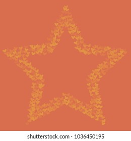 Heart shape which consists of isolated elements. Modern style with beautiful elements in heart shape. Can be used as print, wallpaper, cards, valentine cards, logo, background and etc.