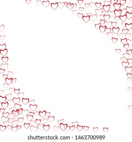 Heart shape which consists of isolated elements. Modern style with beautiful elements in heart shape. 