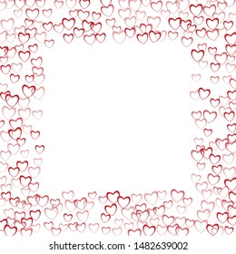 Heart shape which consists of isolated elements. Modern style with beautiful elements in heart shape. Can be used as print, wallpaper, cards, valentine cards, banner, background and etc.