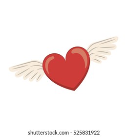 heart shape with wings