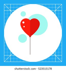 Heart Shaped Balloon Icon