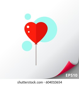 Heart Shaped Balloon Icon