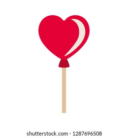 heart shaped balloon isolated icon