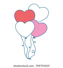 heart shaped balloons icon