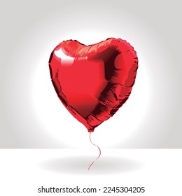 heart shaped balloons. Vector illustration. San Valentín. Happy Valentines day.
