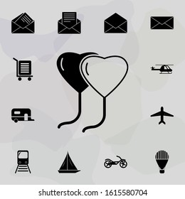 Heart shaped balls icon. Web icons universal set for web and mobile