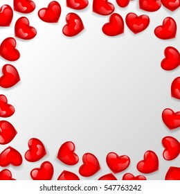 Heart shaped bead frame