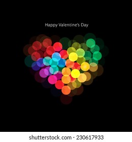 Heart Shaped Bokeh Background