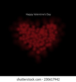 Heart Shaped Bokeh Background