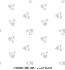 Heart shaped brush stroke seamless pattern design for fashion textiles, graphics and crafts