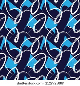 Rastreo de pincel con forma de corazón diseño de patrones sin fisuras para textiles de moda, gráficos y artesanías