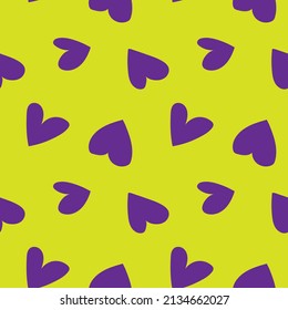 Heart shaped brush stroke seamless pattern design for fashion textiles, graphics and crafts