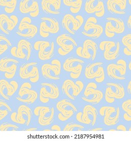 Rastreo de pincel con forma de corazón diseño de patrones sin fisuras para textiles de moda, gráficos y artesanías