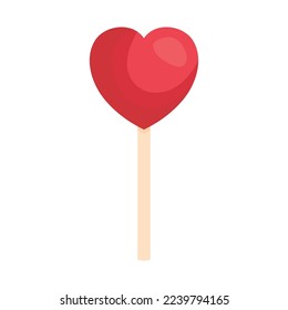 heart shaped candy icon isolated