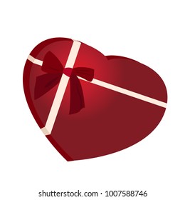 Heart shaped chocolate box