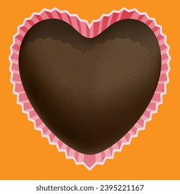 heart shaped chocolate candy for valentine's day