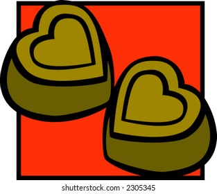 heart shaped chocolates