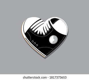 Heart Shaped Classic Basketball Shoe
