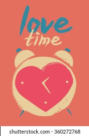 Heart shaped clock
