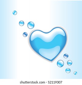 heart shaped droplet