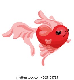 A heart shaped fish