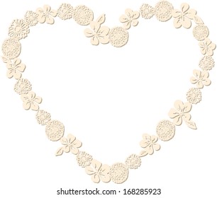 Heart Shaped Flower Frame