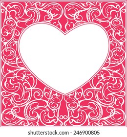 heart shaped frame