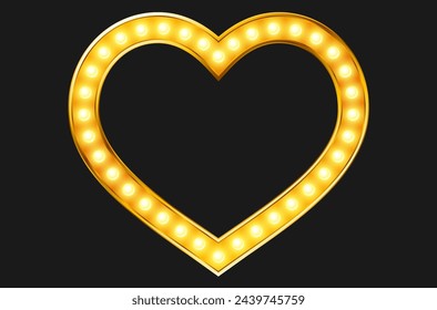 heart shaped frame vector illustration