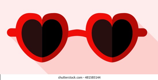 Heart shaped glasses