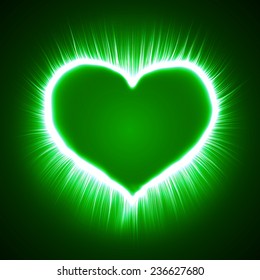 heart shaped green spell effect