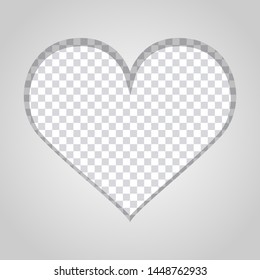 Heart shaped greeting card vector design illustration