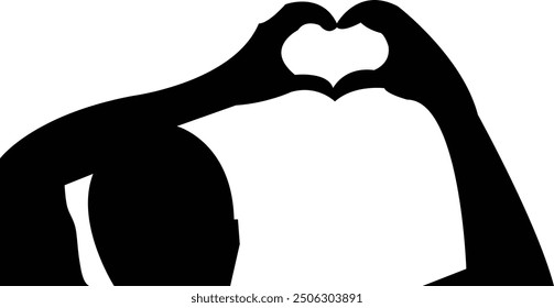 Heart shaped hands – Elegant Love Gesture Art	
