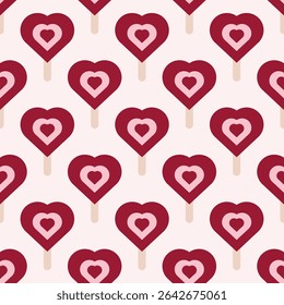 cor em forma de sorvete picolés padrão sem costura. design de verão para impressões, papel de embrulho, papel de parede, têxteis, papelaria e tecido.
