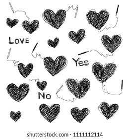 Heart shaped illustration,