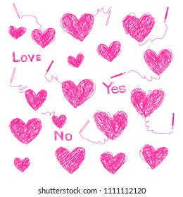 Heart shaped illustration,