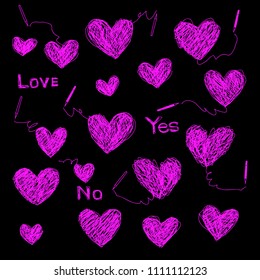 Heart shaped illustration,