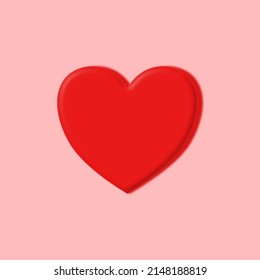 heart shaped illustration on bright pink background.