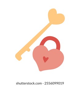 Heart Shaped Key and Lock