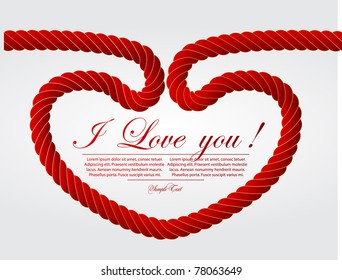 Heart Shaped Knot on a rope