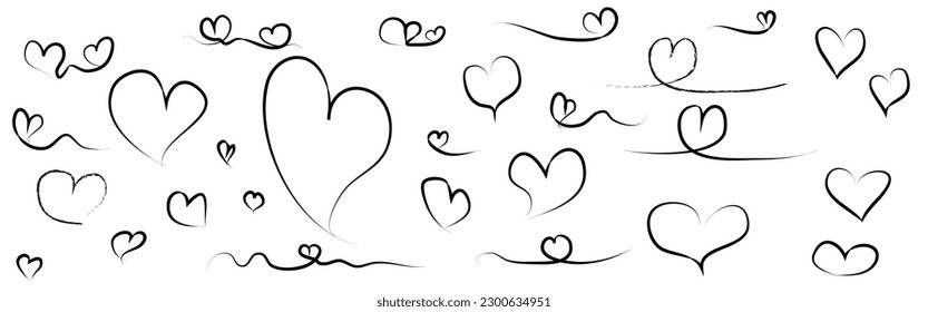 
Heart Shaped Line Vector
Collection of heart illustrations, love symbol icon set, love symbol vector. 9