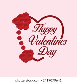 A heart shaped logo entwined with roses radiating warmth and love