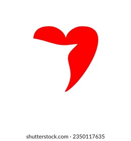 heart shaped logo. valentines logo