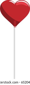 Heart shaped lollipop