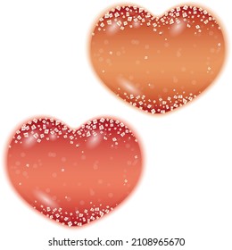 Marmalade en forma de corazón. Ilustración vectorial. Aislado