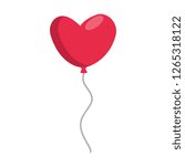 Heart shaped party balloon