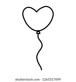 Heart shaped party balloon