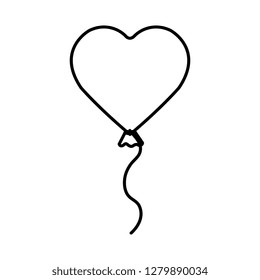 Heart shaped party balloon
