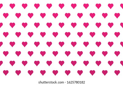 Heart shaped pattern in a gradation pattern