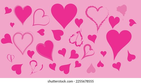 heart shaped pattern heart shaped shape heart valentines day illustration